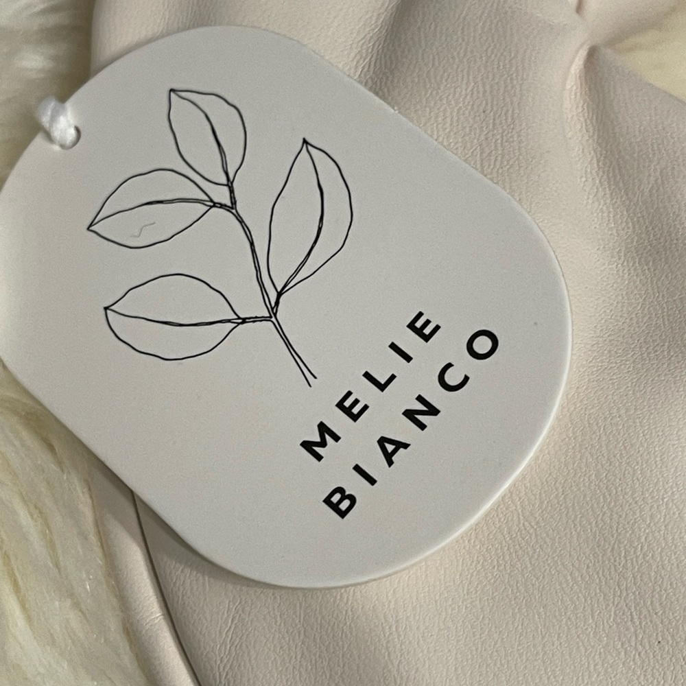 MELIE BIANCO Alexandra Vegan Top Handle Bag In Cream - Picture 15 of 16